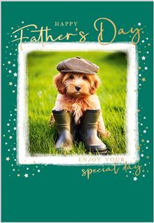 FD FLAT CAP PUP IN WELLIES