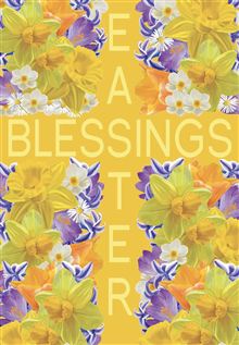 EA CROSS SURROUNDED BY FLOWERS