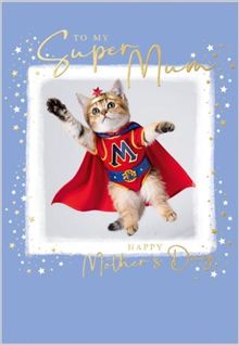 MD CARD SUPER MUM CAT