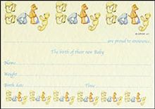 ALPHA ART: BABY ANNOUNCEMNT  B