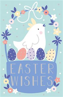 EA CUTE CHICK BLUE BASKET