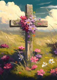 EA: CROSS AND FLOWERS